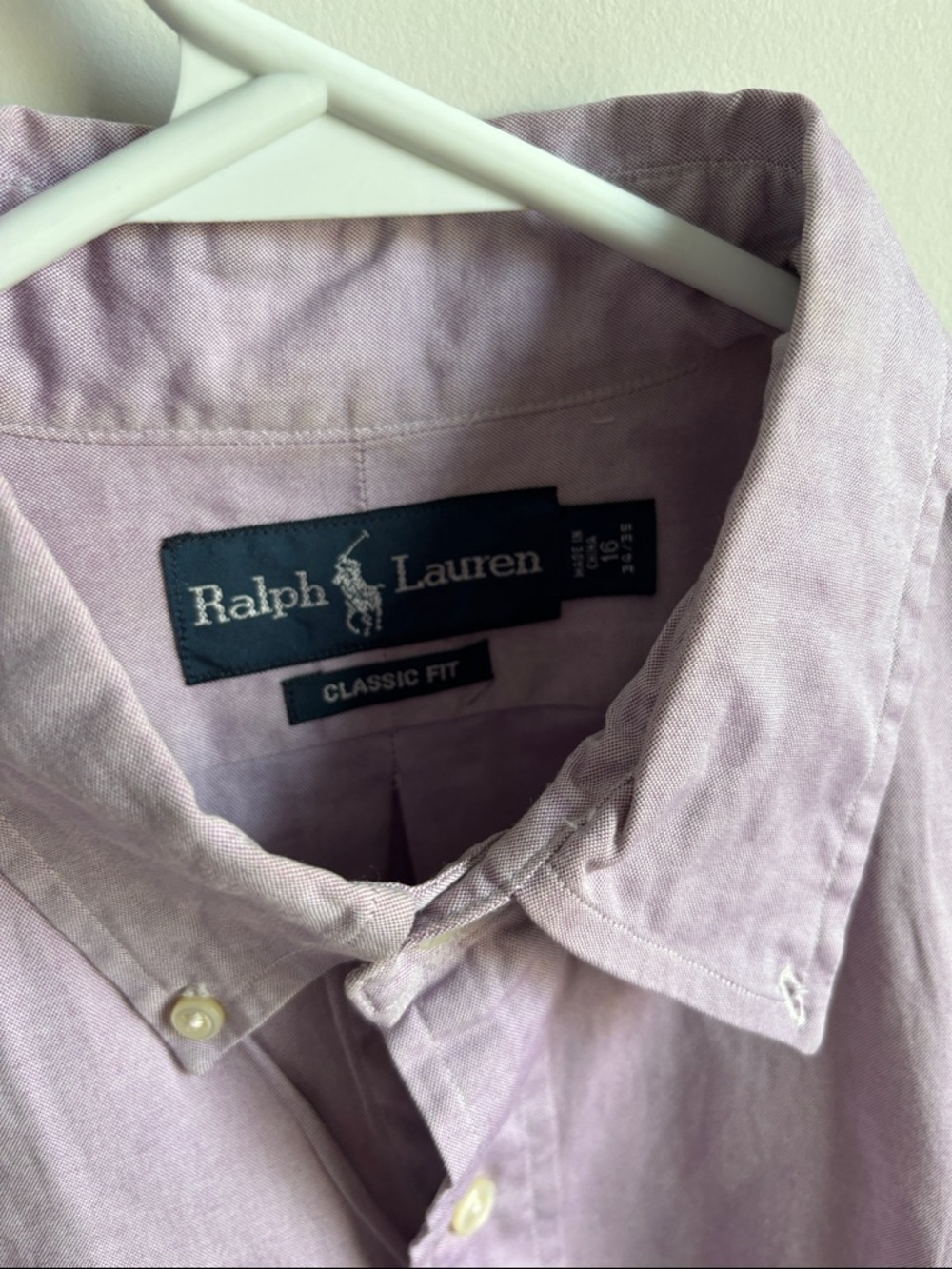 Ralph Lauren Lavender Button-Down Oxford Shirt - Picture 2 of 4